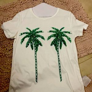 Top with 2 palm tree 🌴 in green